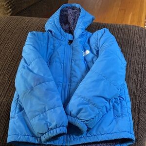 The North Face Kids Vibrant Blue Puffer Coat (REVERSIBLE)